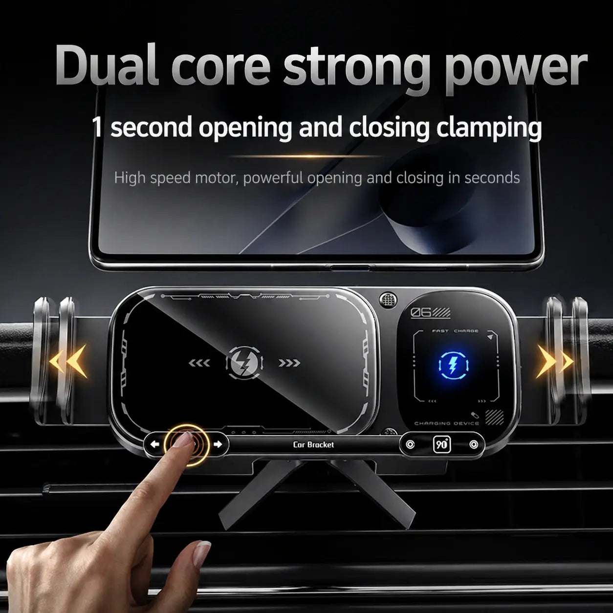 FoldDriva - 360° Rotating Wireless Car Mount