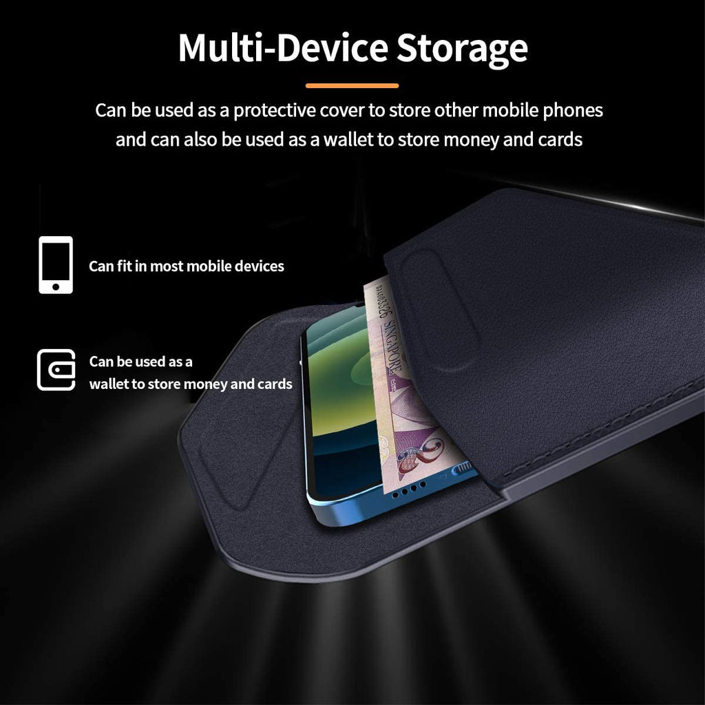Genuine Leather Magnetic Pouch Case For Samsung Galaxy Z Fold