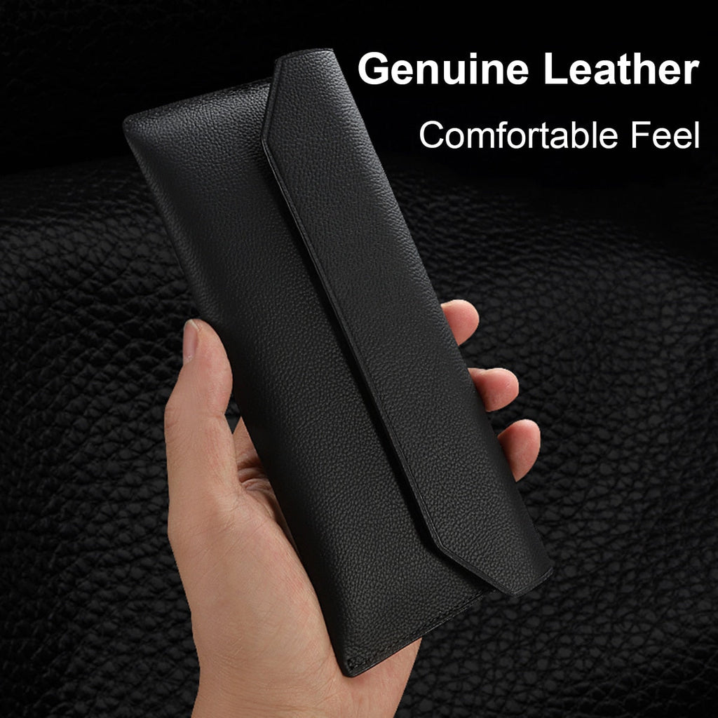 Genuine Leather Magnetic Pouch Case For Samsung Galaxy Z Fold