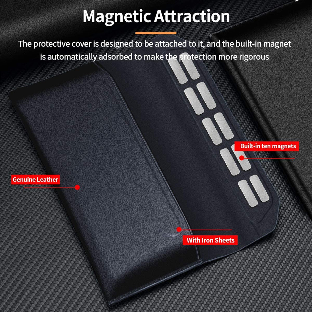 Genuine Leather Magnetic Pouch Case For Samsung Galaxy Z Fold
