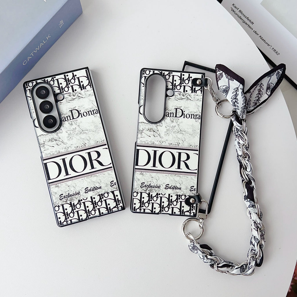 Luxury Monogram Strap Case for Samsung Z Fold 7 & 6