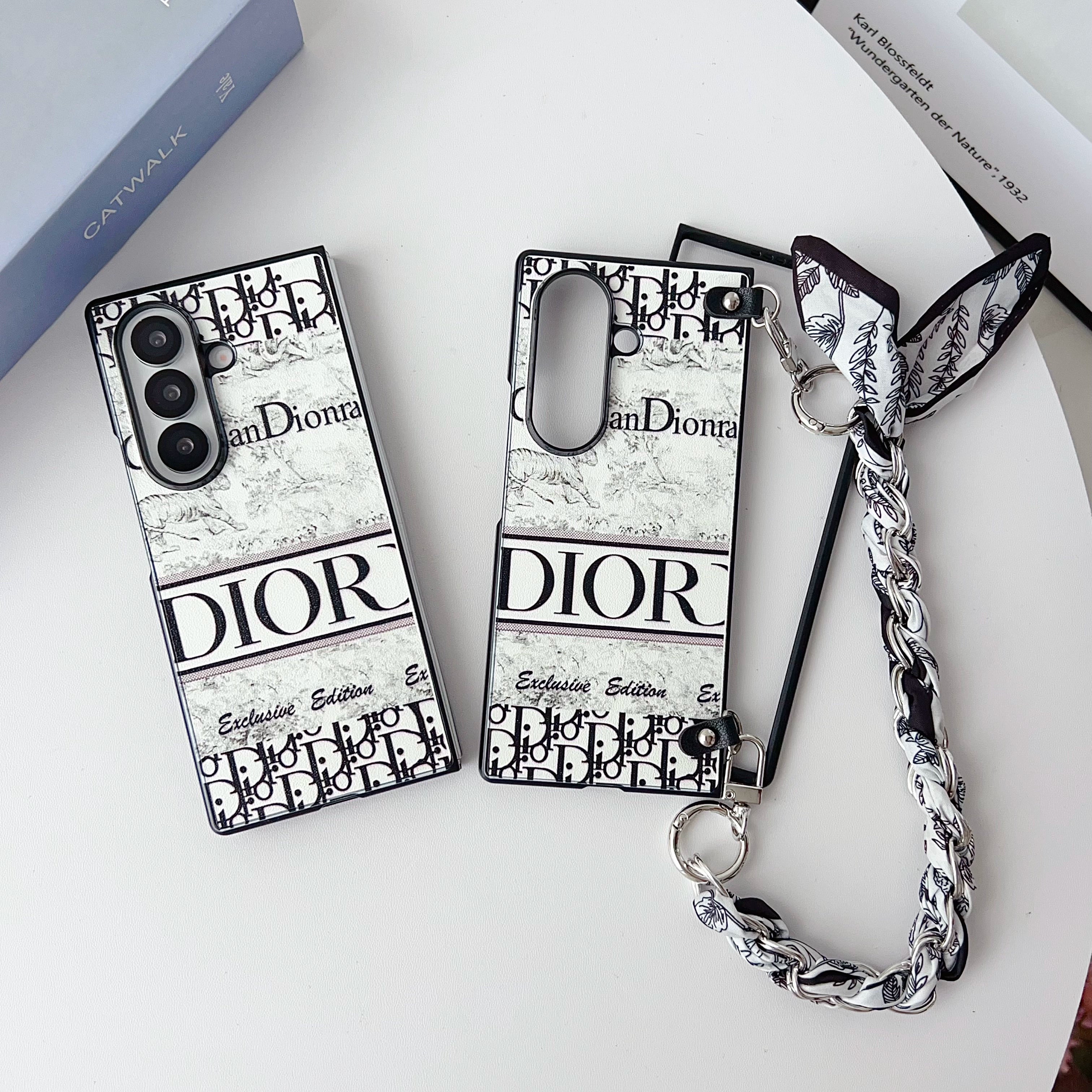 Luxury Monogram Strap Case for Samsung Z Fold 7 & 6