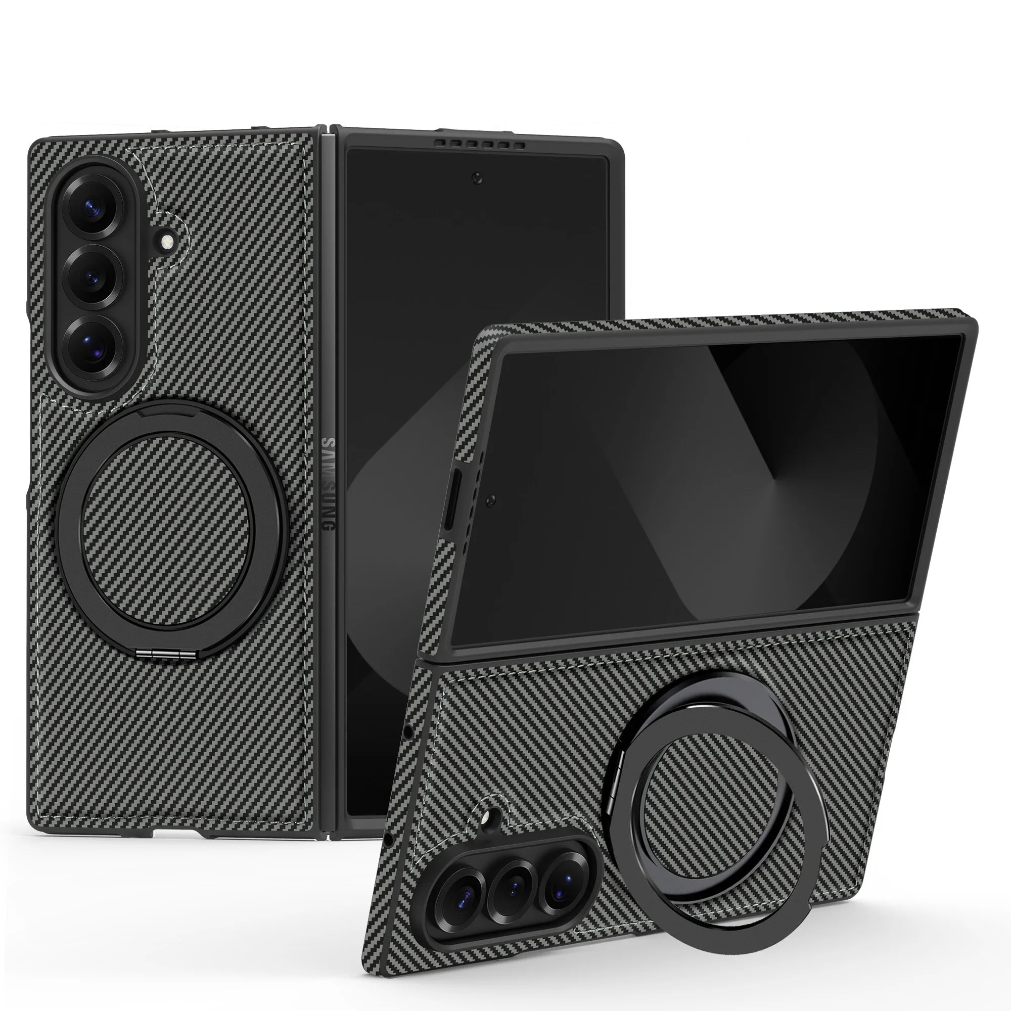 Carbon Fiber Magnetic Ring Case
